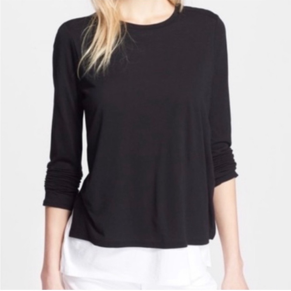 Vince Double Layer Long Sleeve Shirt
